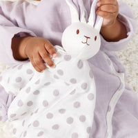 Bunny Blanket Lovey Friend - Lavender Dot