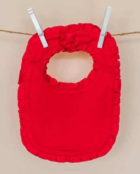 Red best sale baby bib