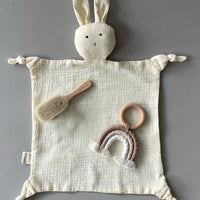 Cuddle Security Blanket Soft Muslin Cotton - Bunny